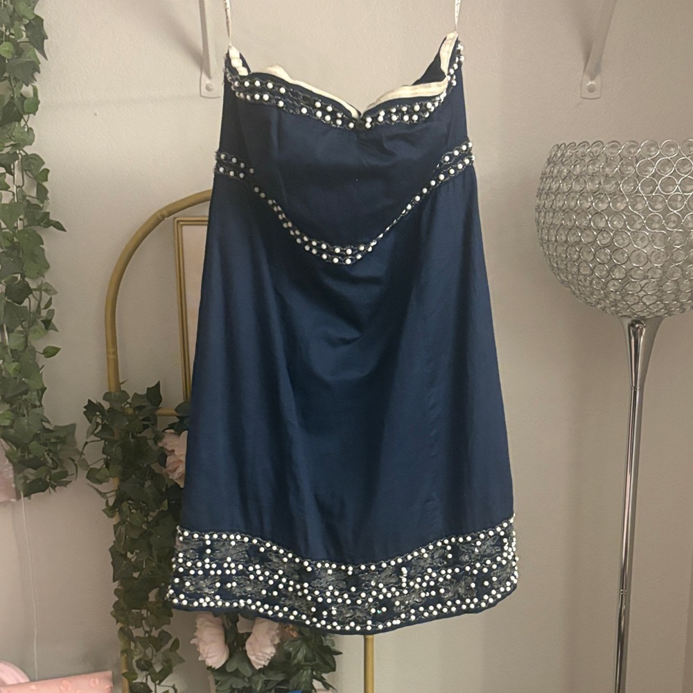 Lilly Pulitzer Beaded Strapless Dress